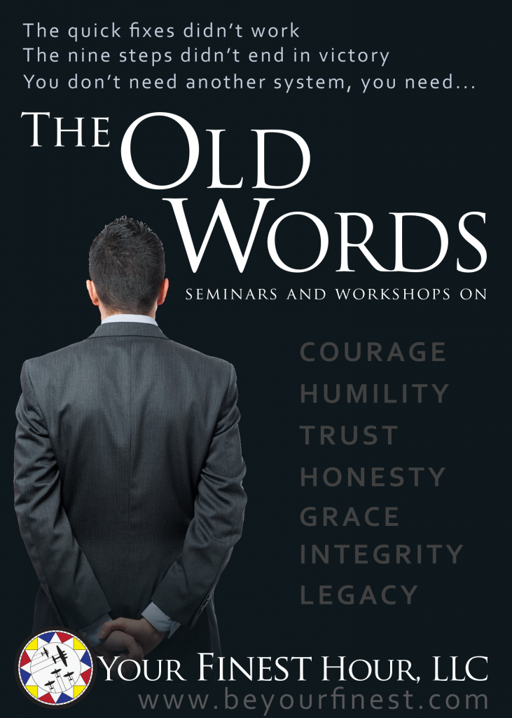 Advertisement for the Old Words Program